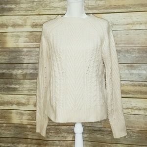 *SOLD*Cozy🌹 Cream Cable Knit Sweater
